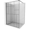 Mexen Kioto dušo sienelė Walk-in 70 x 200 cm, juodas raštas 8 mm, juoda - 800-070-101-70-78