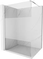 Mexen Kioto dušo siena Walk-in 140 x 200 cm, permatomas/matinis 8 mm, chromas - 800-140-101-01-35