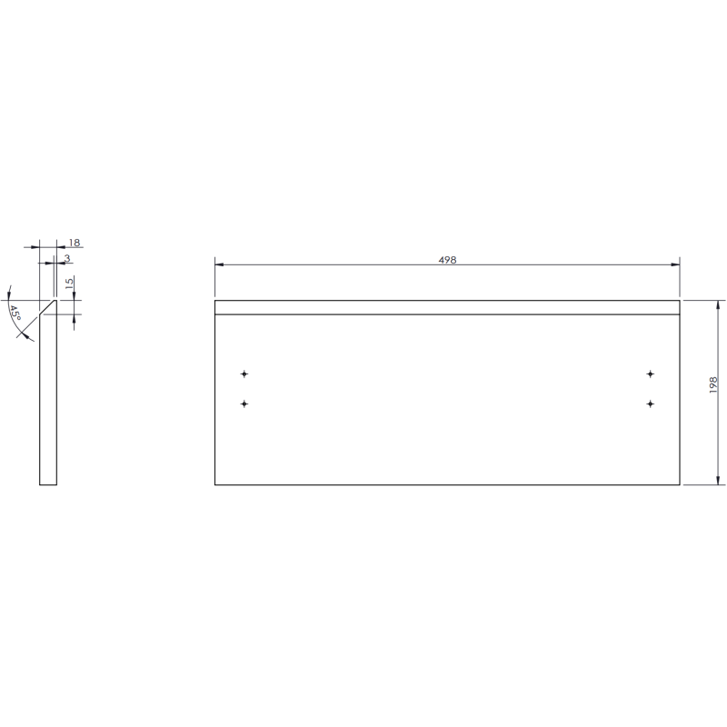 Mexen Rivel vonios spintelė 50 cm su Vela kriaukle, 1 stalčius, rifliuotas, pilka matinė/balta matinė