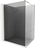 Mexen Kioto dušo sienelė Walk-in 140 x 200 cm, grafitas 8 mm, auksinė - 800-140-101-50-40