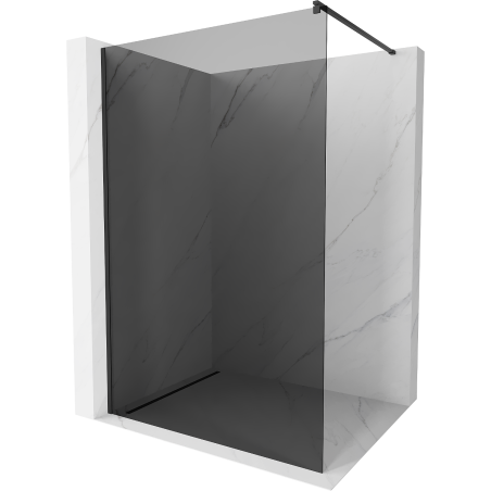 Mexen Kioto dušo pertvara Walk-in 140 x 200 cm, grafitas 8 mm, juoda - 800-140-101-70-40