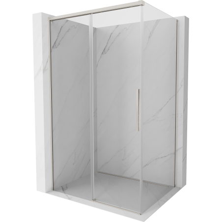 Mexen Rox stumdomas dušo kabina 135 x 95 cm, skaidrus, šlifuotas nikelis - 8C2-135-095-97-00