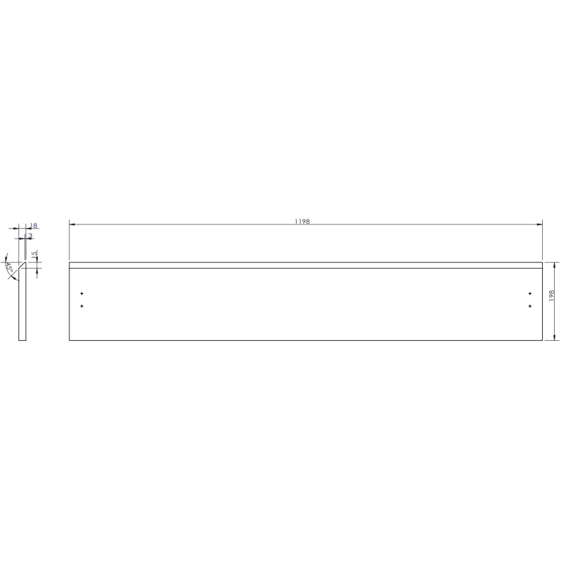 Mexen Rivel vonios spintelė 120 cm su praustuvo Vela, 1 stalčius, rifliuota, pilkas matinis/baltas matinis