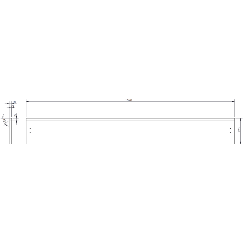 Mexen Rivel vonios spintelė su praustuvu Vela, 160 cm, 1 stalčius, rifliuota, juoda matinė - 91A20-16023-1-BF71-W23M71