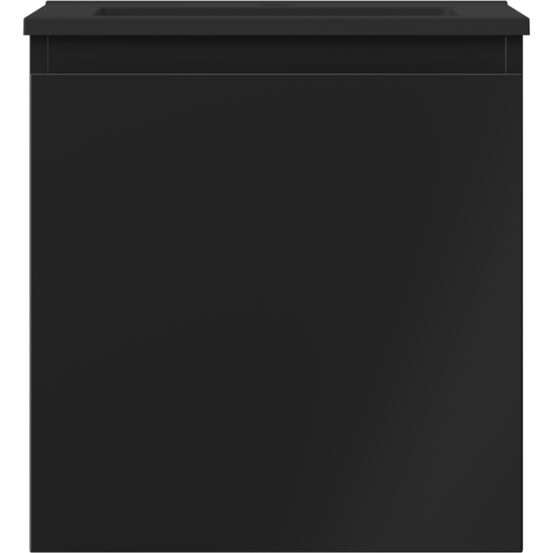 Mexen Orio vonios spintelė 45 cm su praustuvu Otis, 1 stalčius, juodas matinis - 91A10-04547-1-BF71-W18M71