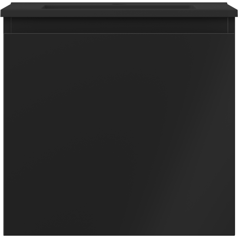 Mexen Orio vonios spintelė 50 cm su Otis praustuvu, 1 stalčius, juoda matinė - 91A10-05047-1-BF71-W18M71