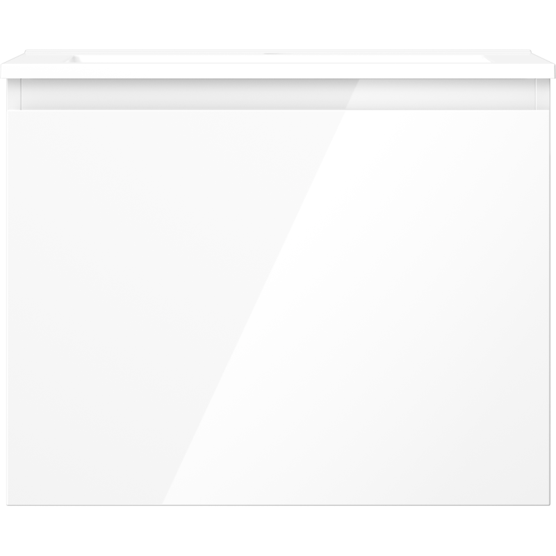 Mexen Orio vonios kambario spintelė 60 cm su Otis kriaukle, 1 stalčius, blizgi balta - 91A10-06047-1-BF00-W18M00