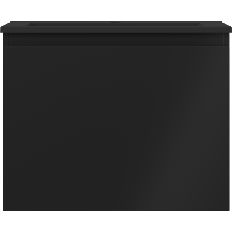 Mexen Orio vonios spintelė 60 cm su Otis praustuvu, 1 stalčius, juodas matinis - 91A10-06047-1-BF71-W18M71