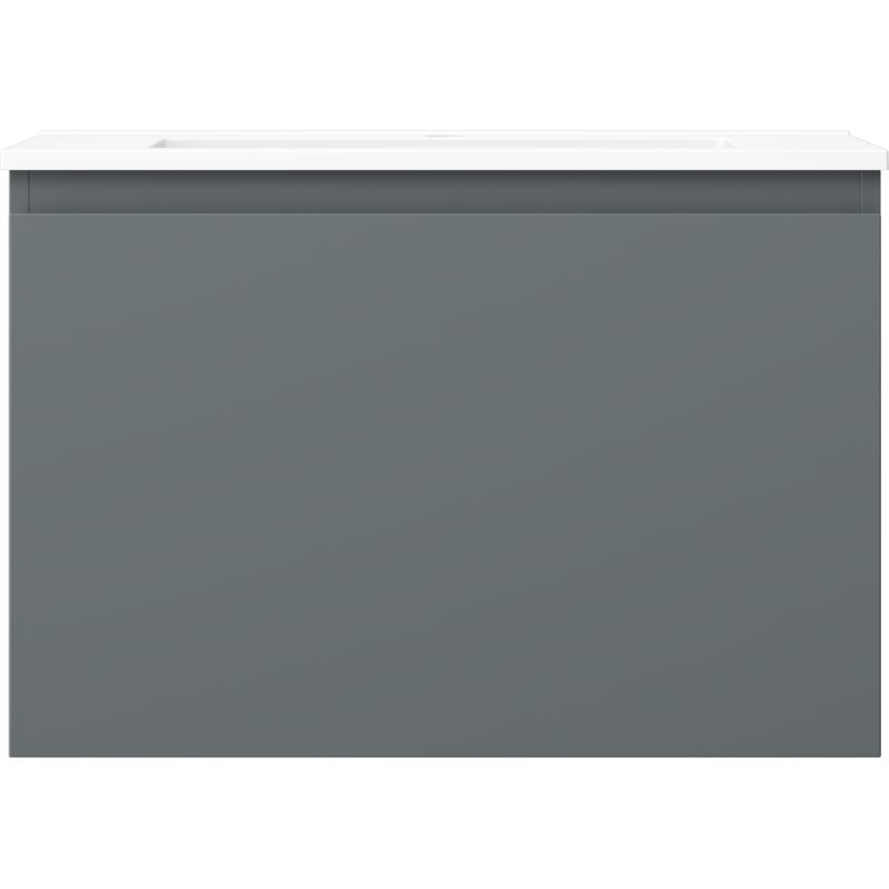 Mexen Orio vonios kambario spintelė 70 cm su Otis kriaukle, 1 stalčius, matinė grafito/spalvos - 91A10-07047-1-BF66-W18M01