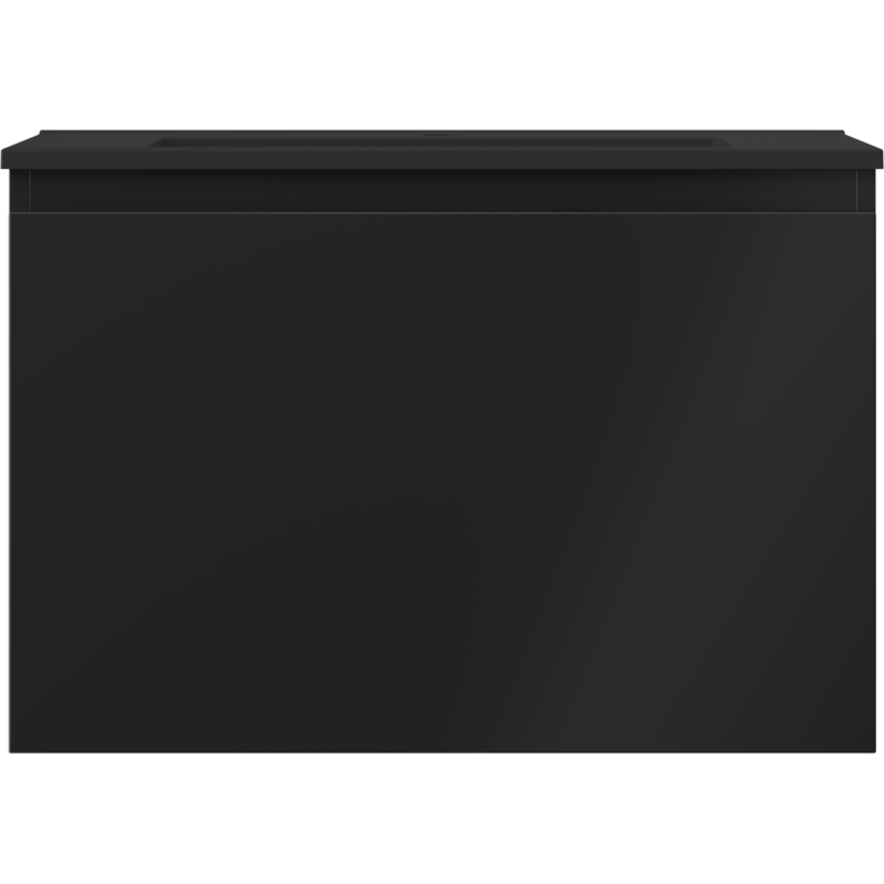 Mexen Orio vonios spintelė 70 cm su Otis praustuvu, 1 stalčius, juoda matinė - 91A10-07047-1-BF71-W18M71