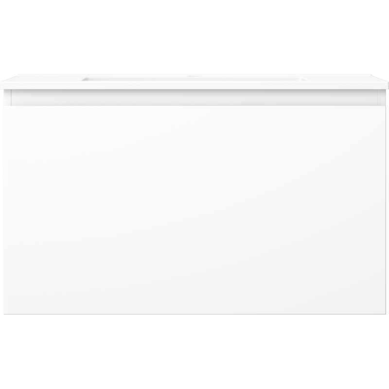 Mexen Orio vonios spintelė 80 cm su praustuvu Otis, 1 stalčius, balta matinė - 91A10-08047-1-BF01-W18M01