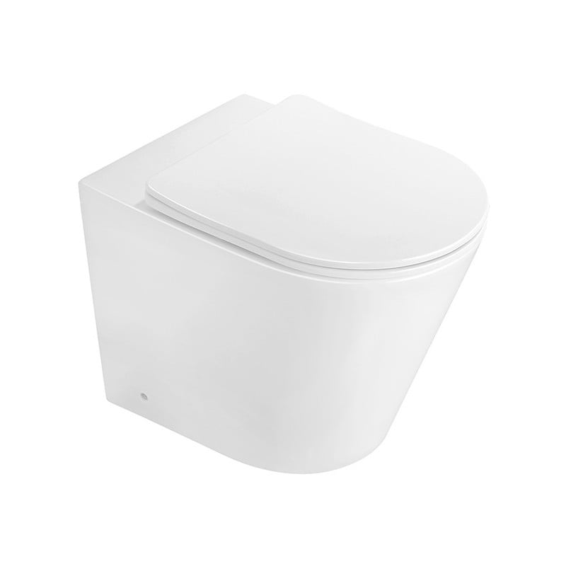 Mexen Rico pastatomas WC dubuo Rimless su lėtai nusileidžiančiu plonu dangčiu, duroplastikas, balta blizgi - 32724000