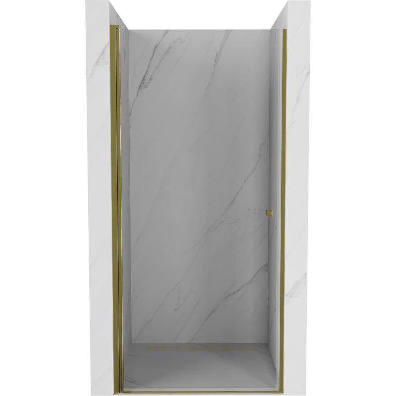 Mexen Pretoria dušo durys, varstomos, 70 cm, skaidrios, auksinės - 852-070-000-50-00