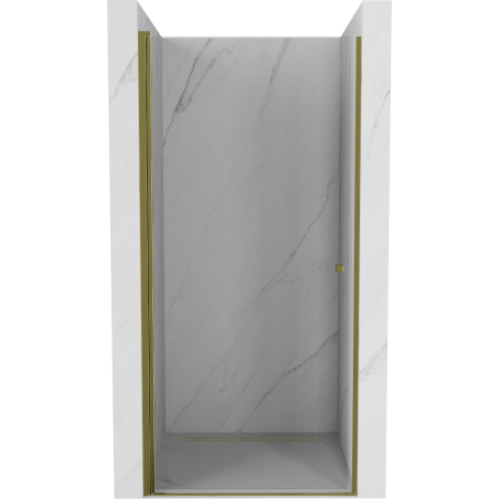 Mexen Pretoria dušo durys, varstomos, 70 cm, skaidrios, auksinės - 852-070-000-50-00