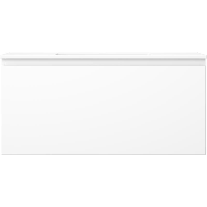 Mexen Orio vonios spintelė 100 cm su Otis praustuvu, 1 stalčius, balta matinė - 91A10-10047-1-BF01-W18M01