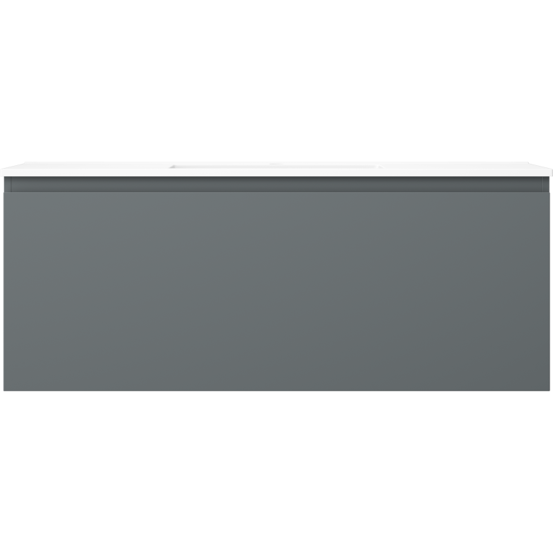 Mexen Orio vonios spintelė 120 cm su Otis praustuvu, 1 stalčius, grafito matinė/balta matinė - 91A10-12047-1-BF66-W18M01