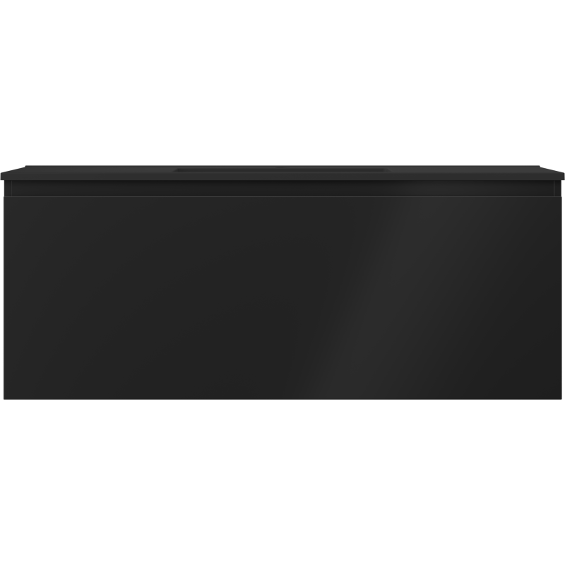 Mexen Orio vonios spintelė 120 cm su kriaukle Otis, 1 stalčius, juodas matinis - 91A10-12047-1-BF71-W18M71