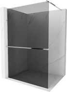 Mexen Kioto+ dušo sienelė su lentyna Walk-in 80 x 200 cm, grafitas, chromas - 800-080-121-01-40