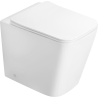Mexen Cube pastatoma WC suknelė Rimless su lėtai užsidarančiu plonu dangčiu, duroplastikas, balta blizgi - 32924000