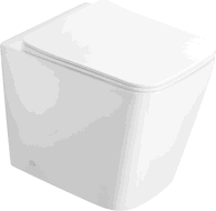 Mexen Cube pastatoma WC suknelė Rimless su lėtai užsidarančiu plonu dangčiu, duroplastikas, balta blizgi - 32924000