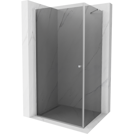 Mexen Pretoria atveriamas dušo kabinas 70 x 120 cm, grafitas, chromas - 852-070-120-01-40