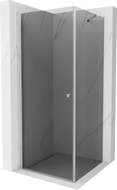 Mexen Pretoria atsidaro dušo kabina 80 x 80 cm, grafitas, chromas - 852-080-080-01-40