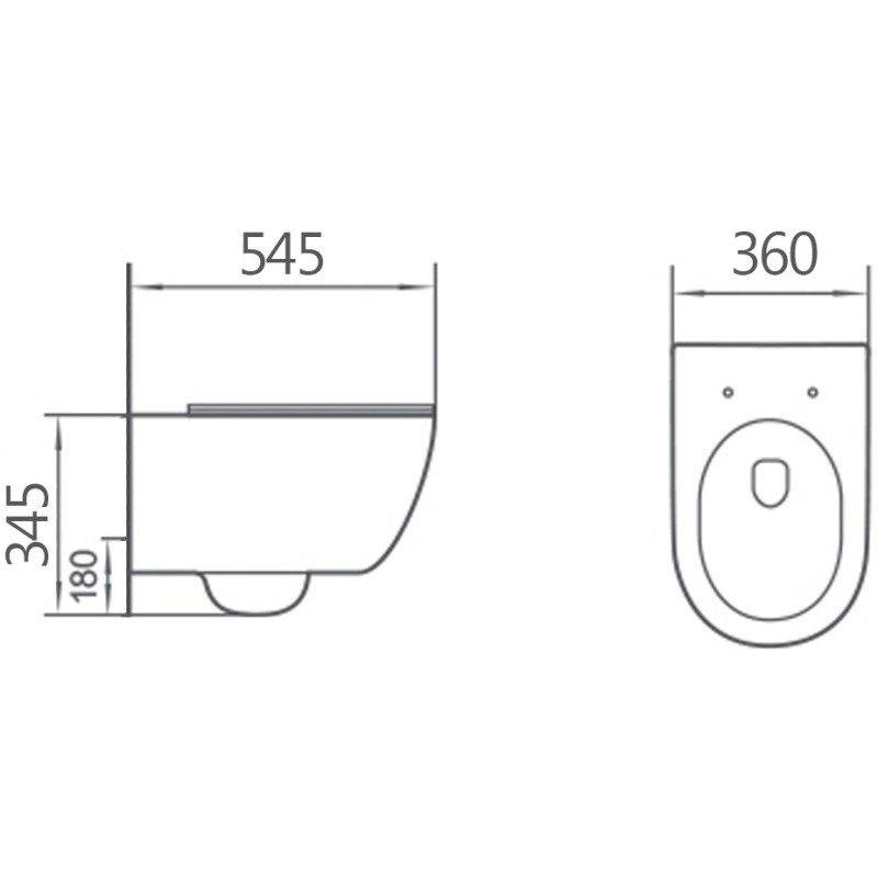 Mexen Carmen 2.0 WC dubuo Rimless su lėtai nusileidžiančiu dangčiu, slim duroplast, balta blizgi - 3088L4000