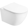Mexen Lena Rimless Tornado unitazo su lėtai nuleidžiama plona sėdyne, duroplastikas, blizgi balta - 3022L4000T