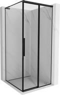 Mexen Rox L dušo kabina slankiojanti dešinė 120 x 120 cm, juodas rėmas, juoda - 8C2L-120-120-70-70-P