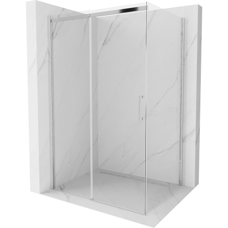 Mexen Omega stumdoma dušo kabina 100 x 90 cm, skaidri, chromuota - 825-100-090-01-00