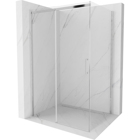 Mexen Omega stumdomos dušo kabina 110 x 90 cm, permatoma, chromuota - 825-110-090-01-00