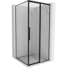 Mexen Rox stumiama dušo kabina dešinė 110 x 110 cm, juodas rėmas, juoda - 8C2-110-110-70-70-P
