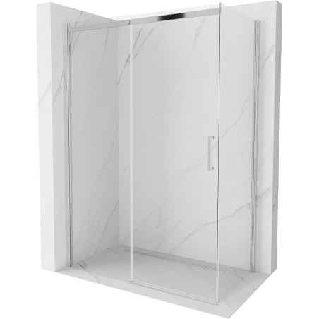 Mexen Omega stumdomas dušo kabinas 140 x 80 cm, skaidrus, chromas - 825-140-080-01-00