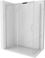Mexen Omega stumdomos dušo kabina 150 x 80 cm, skaidri, chromuota - 825-150-080-01-00