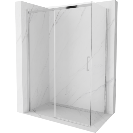 Mexen Omega stumdoma dušo kabina 160 x 80 cm, Skaidrus, Chromo - 825-160-080-01-00