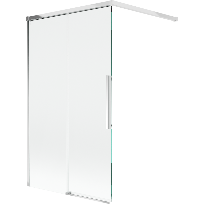 Mexen Rox dvisparniai stumdomi dušo durų elementai 140 x 150 cm, skaidrūs, chromas - 8C9-140-003-01-00
