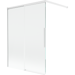 Mexen Rox dviejų dalių stumdomas dušo ekranas, 120 x 150 cm, permatomas, baltas - 8C9-120-003-20-00