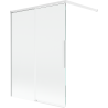 Mexen Rox dviejų dalių stumdomas dušo ekranas, 120 x 150 cm, permatomas, baltas - 8C9-120-003-20-00