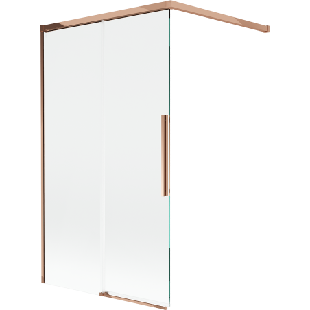 Mexen Rox dviejų durų slankus dušo sienelė, 100 x 150 cm, skaidri, rožinis auksas - 8C9-100-003-60-00
