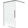 Mexen Rox dviejų dalių stumdomas dušo užuolaida 100 x 150 cm, skaidri, ginklų metalas - 8C9-100-003-95-00