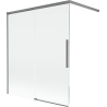 Mexen Rox 2 dalių nustumiamas dušo uždanga 120 x 150 cm, skaidri, gun metal - 8C9-120-003-95-00