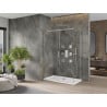 Mexen Omega stumdoma dušo kabina 130 x 70 cm, Skaidrus, Chromo + dušo padėklas Flat - 825-130-070-01-00-4010