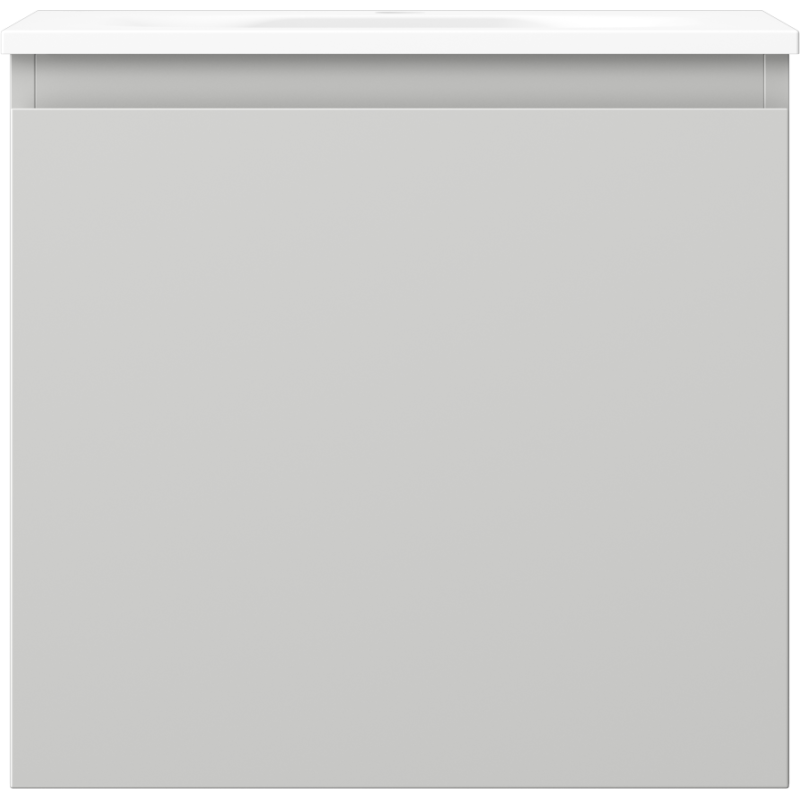 Mexen Orio vonios spintelė 50 cm su kriaukle Vela, 1 stalčius, pilka matinė/balta matinė - 91A10-05047-1-BF62-W23M01
