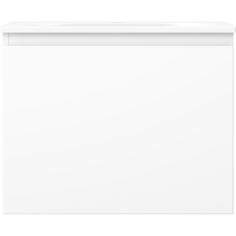 Mexen Orio vonios kambario spintelė 60 cm su praustuvu Vela, 1 stalčius, matinė balta - 91A10-06047-1-BF01-W23M01