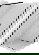 Mexen Omega stumetis slankiojančia dušo kabina, permatoma, juoda - 825-100-100-70-00