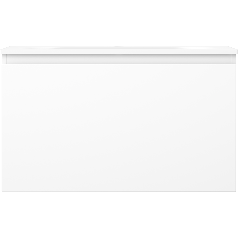 Mexen Orio vonios kambario spintelė 80 cm su praustuvu Vela, 1 stalčius, balta matinė - 91A10-08047-1-BF01-W23M01