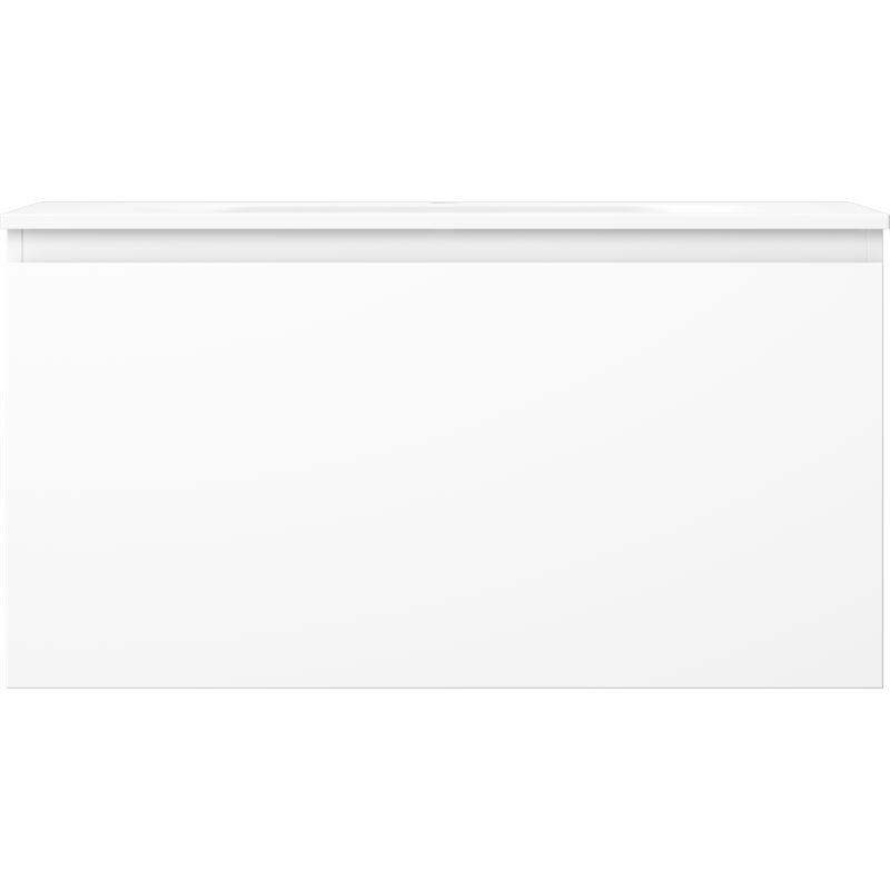 Mexen Orio vonios spintelė 90 cm su kriaukle Vela, 1 stalčius, balta matinė - 91A10-09047-1-BF01-W23M01