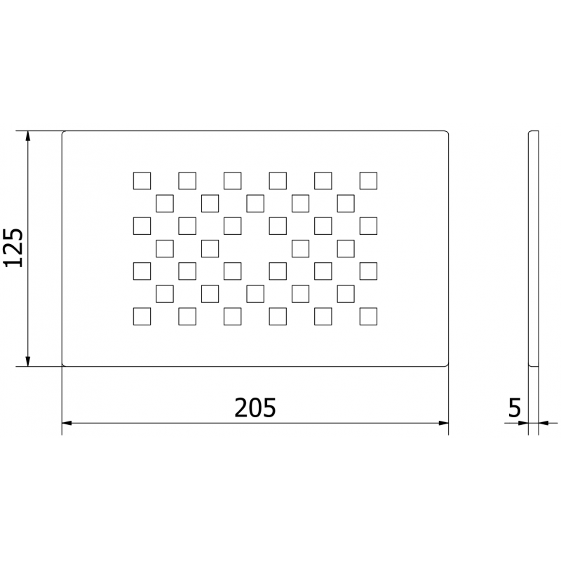 Mexen Hugo dušo padėklo slėptuvė, šukuotas pilkas ginklas - 42910066