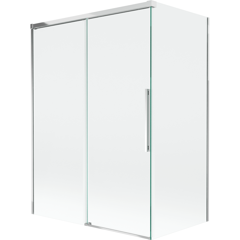 Mexen Rox dviejų durų atlenkiama dušo siena 120 + 70 x 150 cm, permatoma, chromuota - 8C9-120-070-01-00