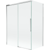 Mexen Rox dviejų durų atlenkiama dušo siena 120 + 70 x 150 cm, permatoma, chromuota - 8C9-120-070-01-00